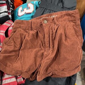 American Eagle Outfitters Women's High Waist Brown Shorts